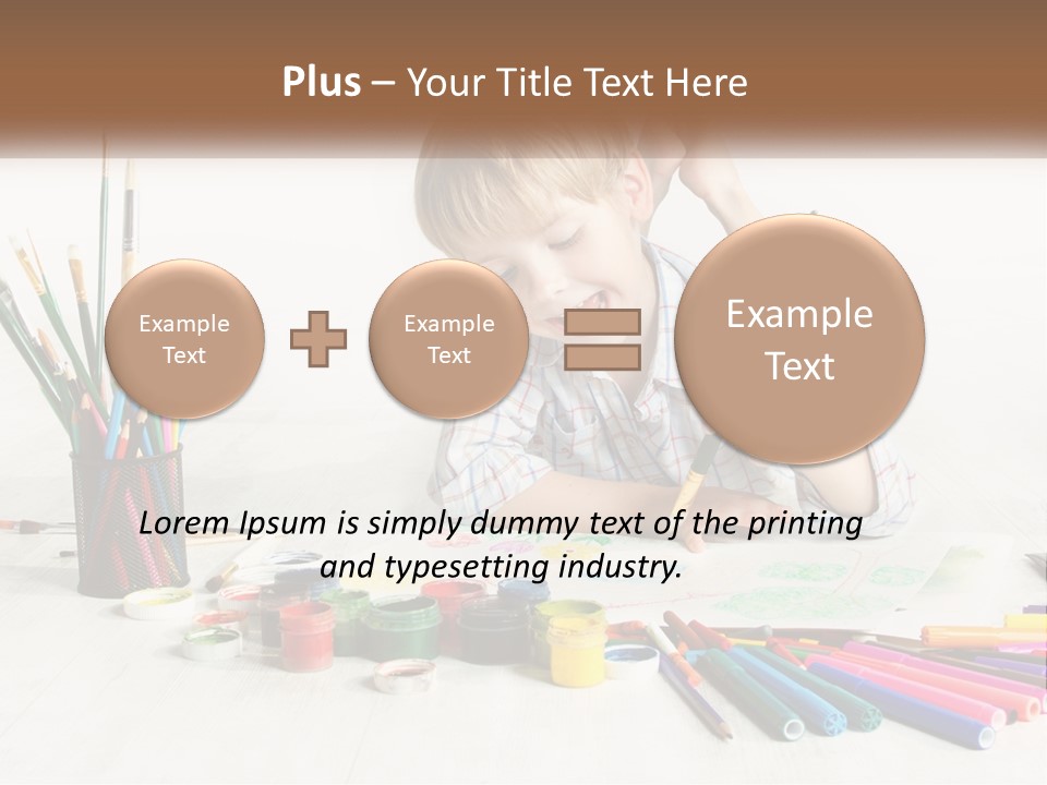 The Boy Paints PowerPoint Template