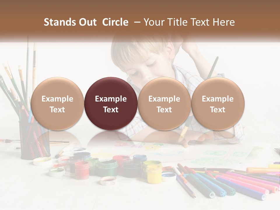 The Boy Paints PowerPoint Template