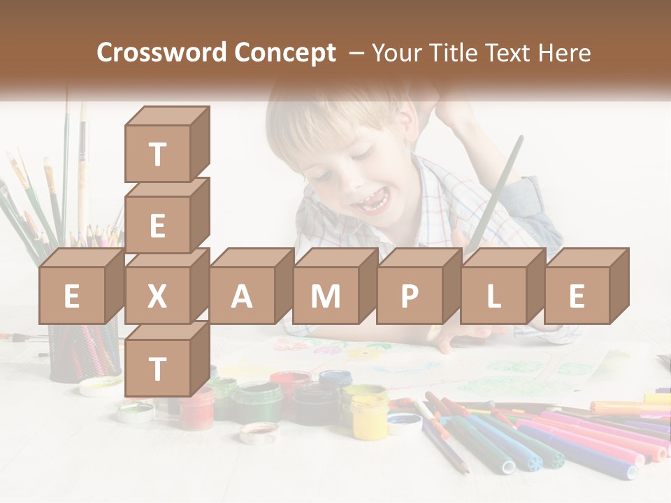 The Boy Paints PowerPoint Template