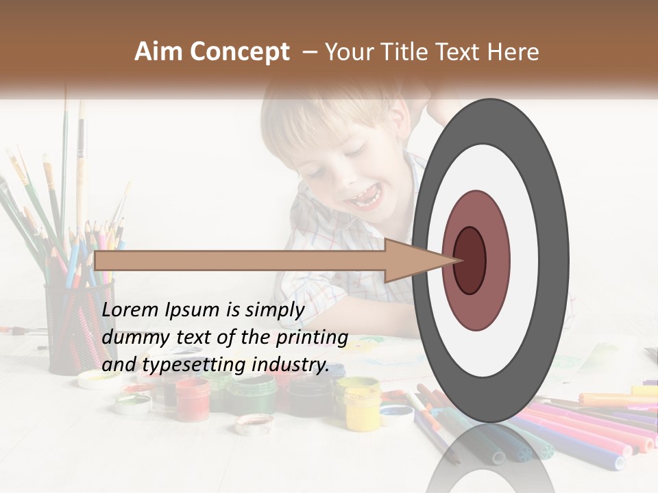 The Boy Paints PowerPoint Template