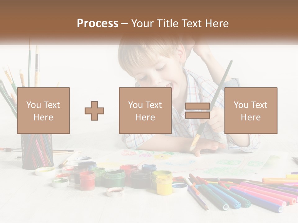 The Boy Paints PowerPoint Template