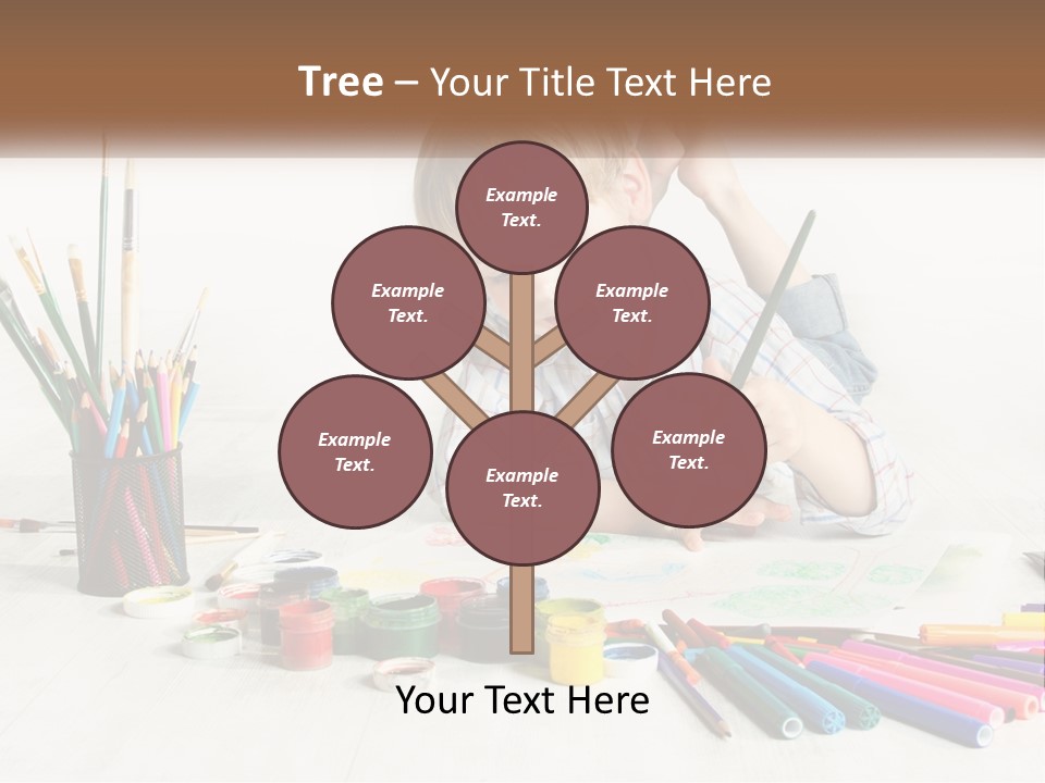 The Boy Paints PowerPoint Template