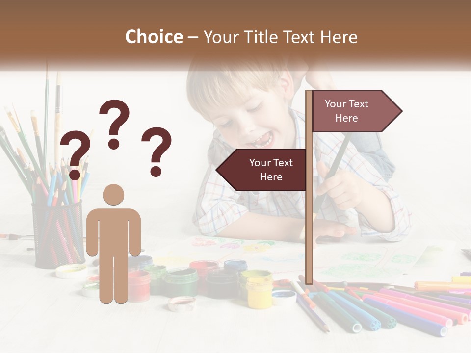 The Boy Paints PowerPoint Template