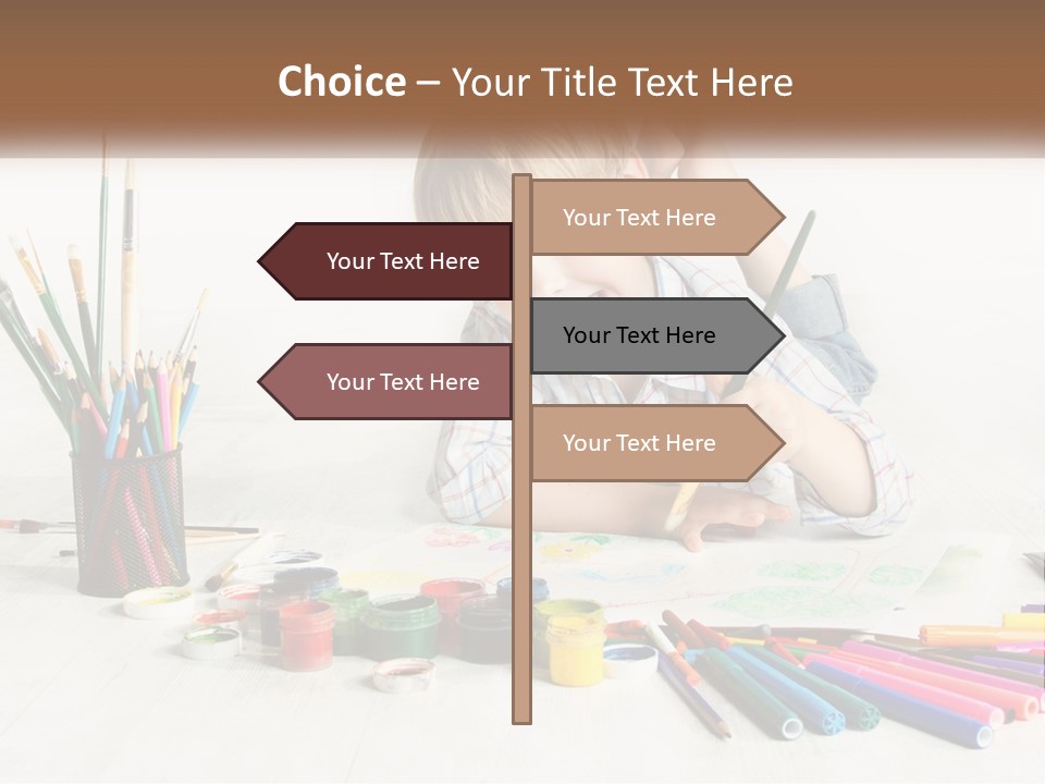 The Boy Paints PowerPoint Template