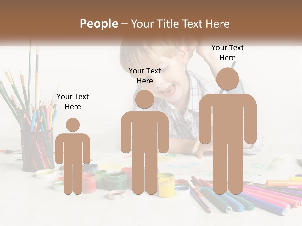 The Boy Paints PowerPoint Template