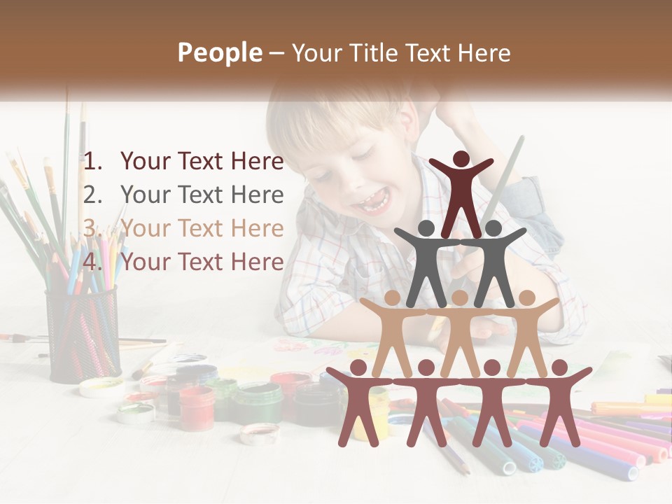 The Boy Paints PowerPoint Template