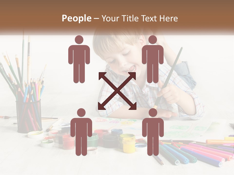 The Boy Paints PowerPoint Template