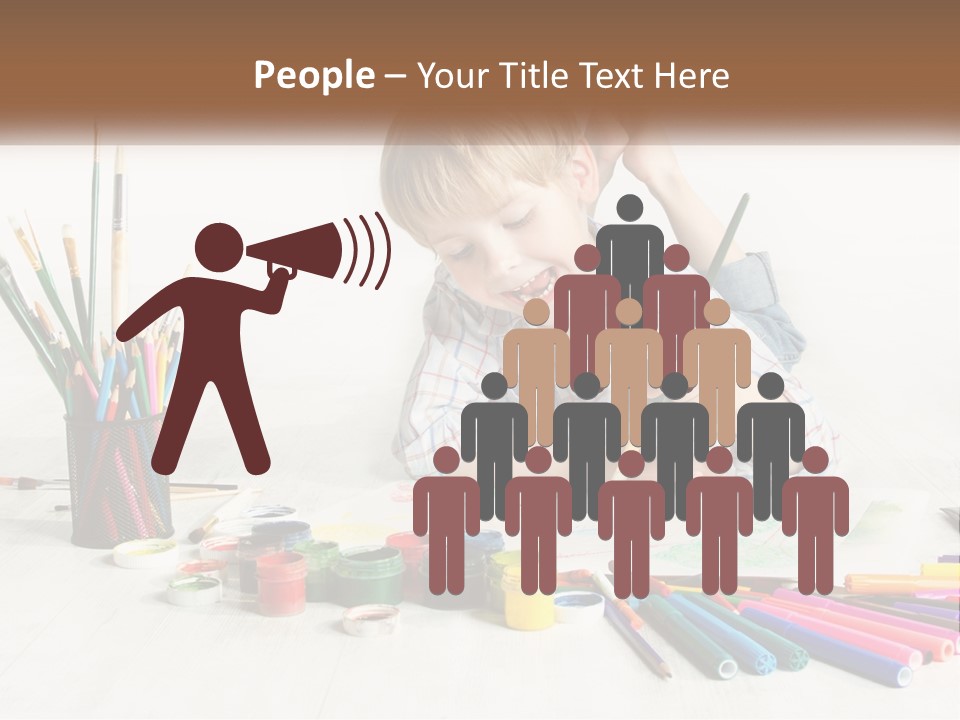 The Boy Paints PowerPoint Template