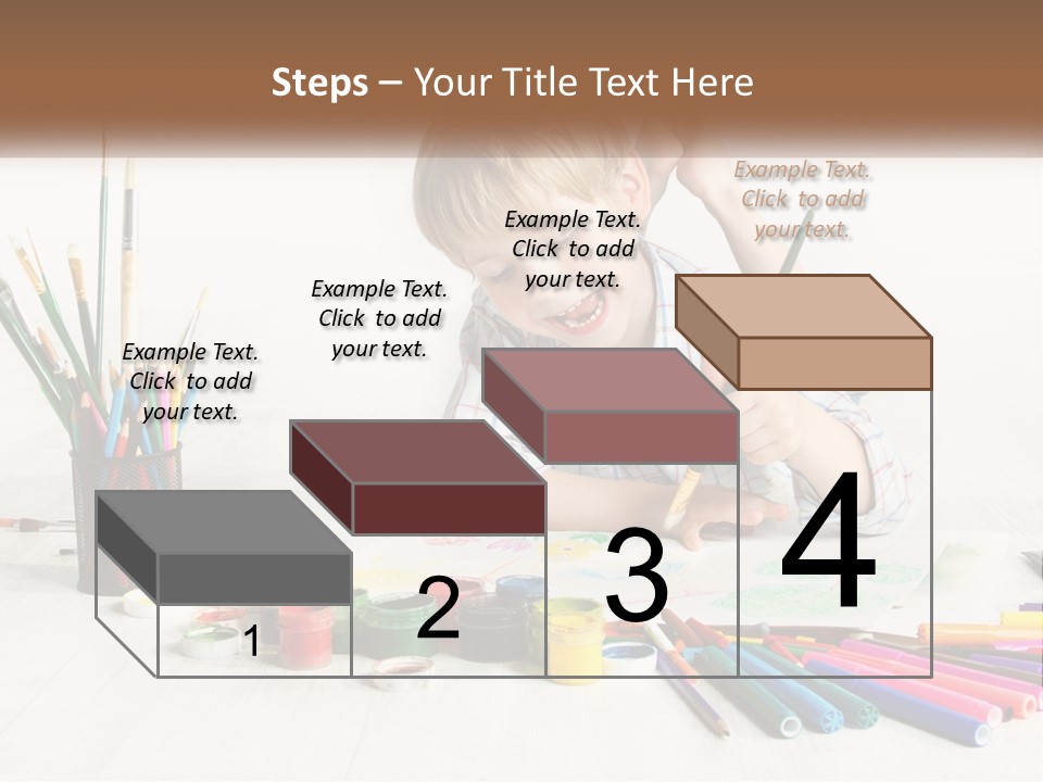 The Boy Paints PowerPoint Template