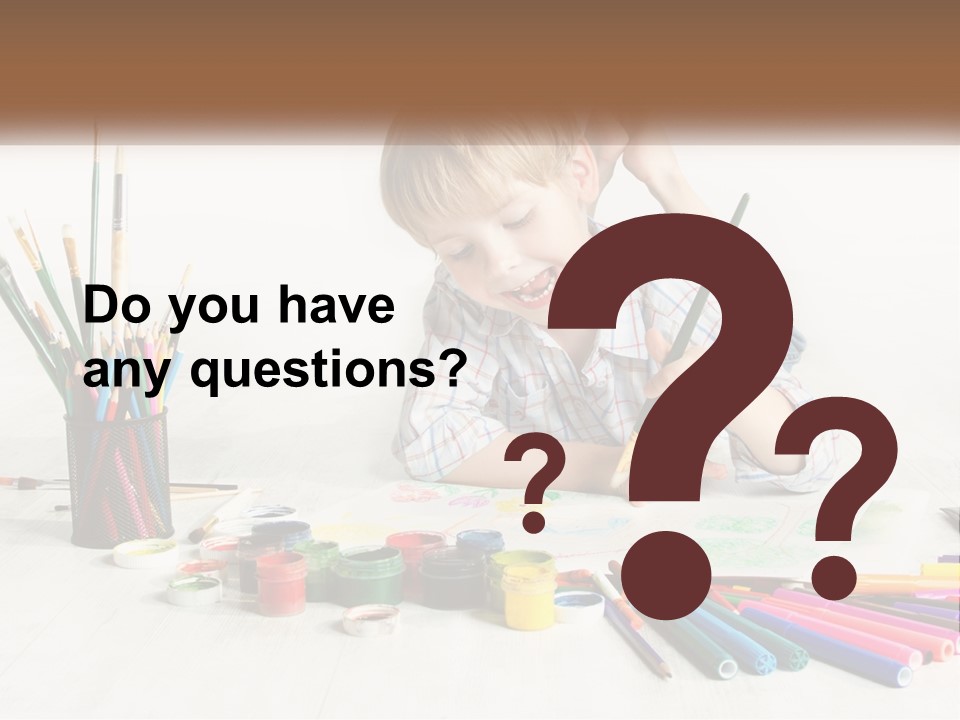 The Boy Paints PowerPoint Template