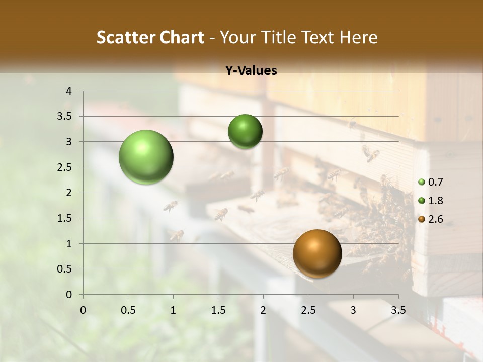 Beehive With Bees PowerPoint Template