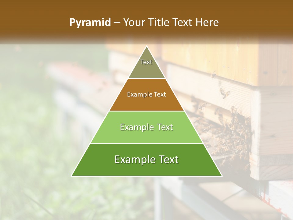 Beehive With Bees PowerPoint Template