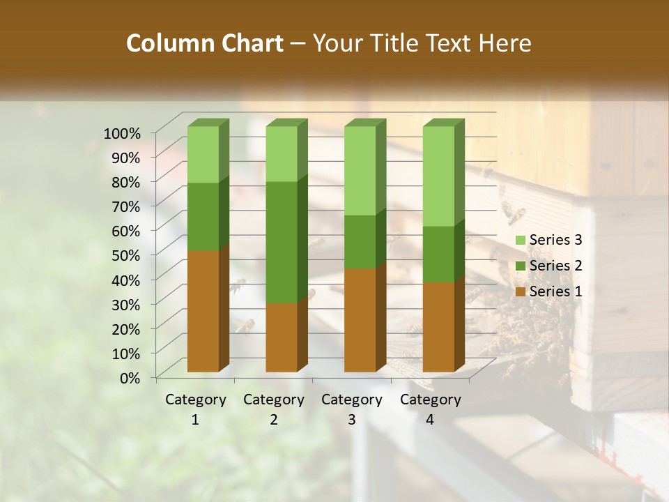 Beehive With Bees PowerPoint Template