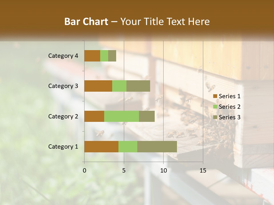 Beehive With Bees PowerPoint Template