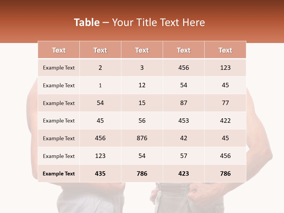 Equation Of The Figure Of Men PowerPoint Template