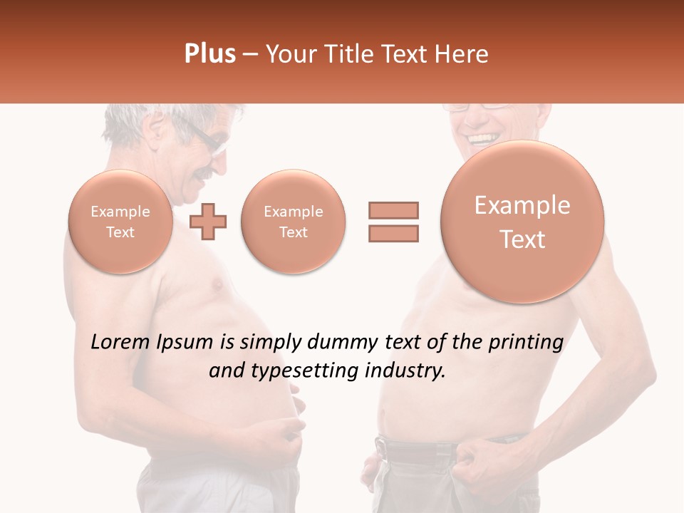 Equation Of The Figure Of Men PowerPoint Template
