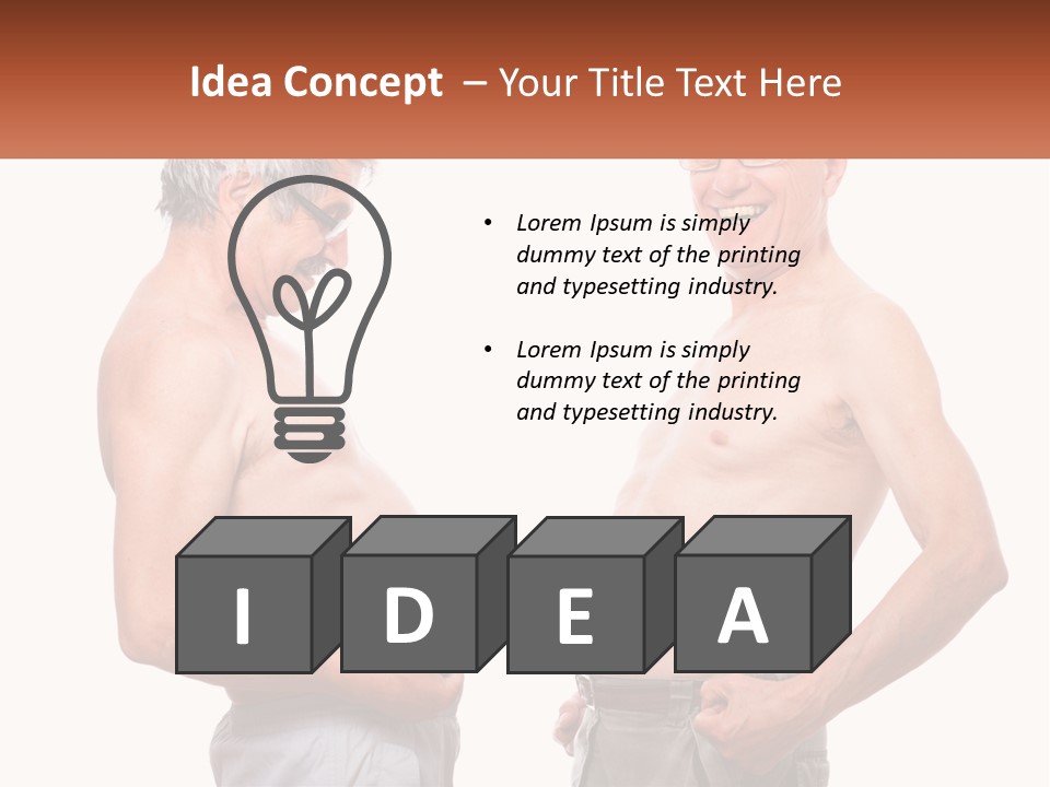 Equation Of The Figure Of Men PowerPoint Template