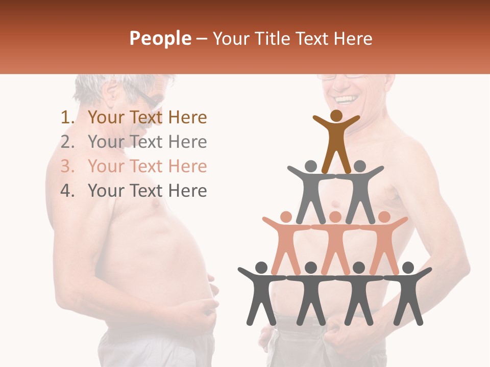 Equation Of The Figure Of Men PowerPoint Template