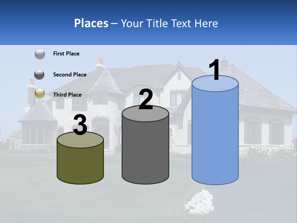 Country Two-Storey House PowerPoint Template