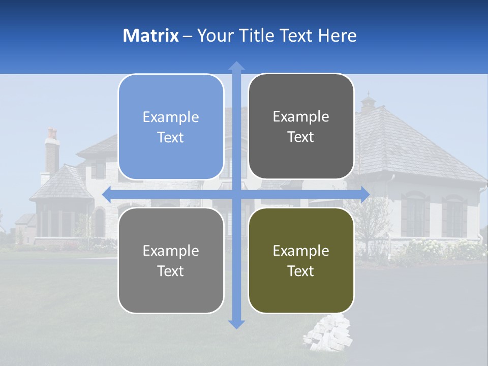 Country Two-Storey House PowerPoint Template