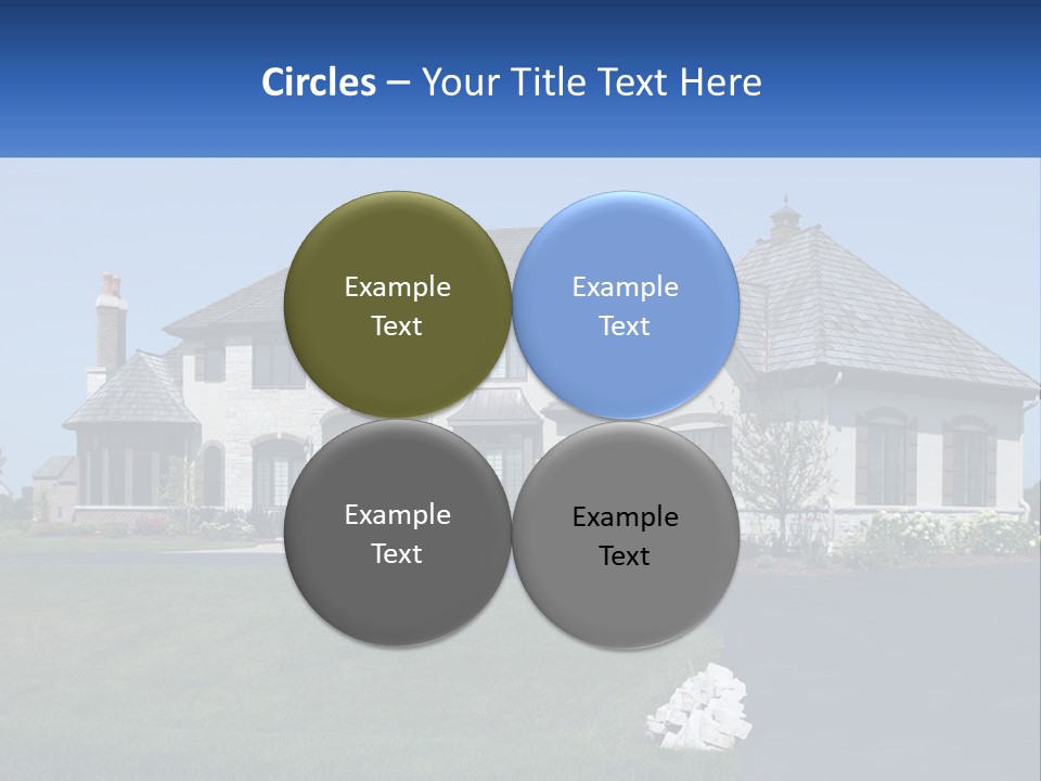 Country Two-Storey House PowerPoint Template