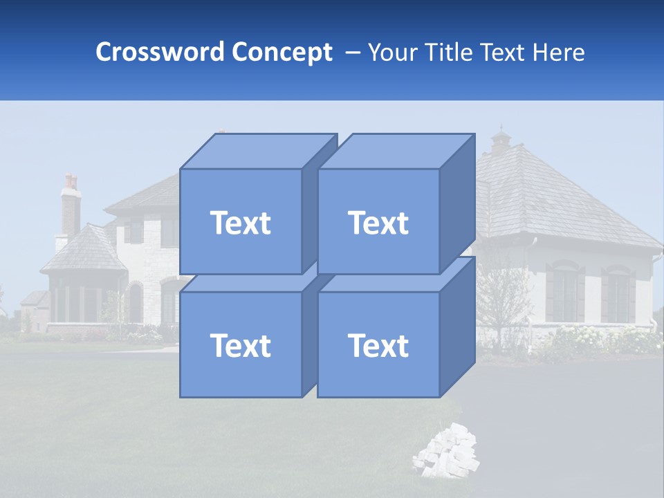 Country Two-Storey House PowerPoint Template