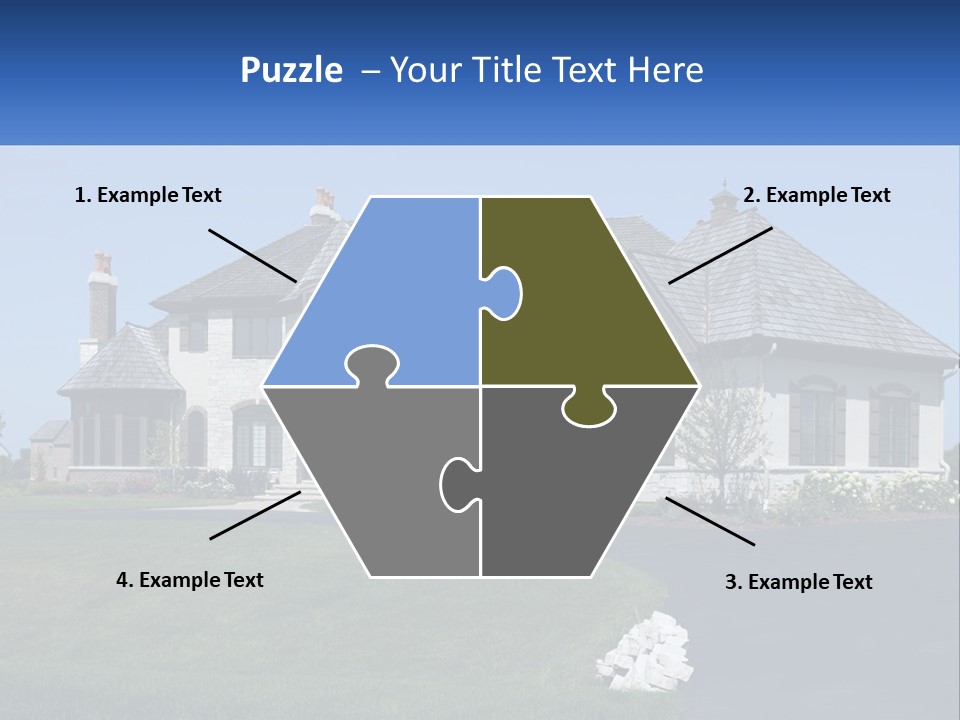 Country Two-Storey House PowerPoint Template