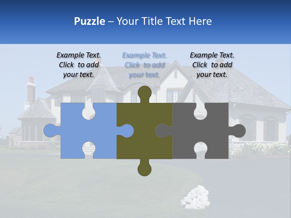 Country Two-Storey House PowerPoint Template