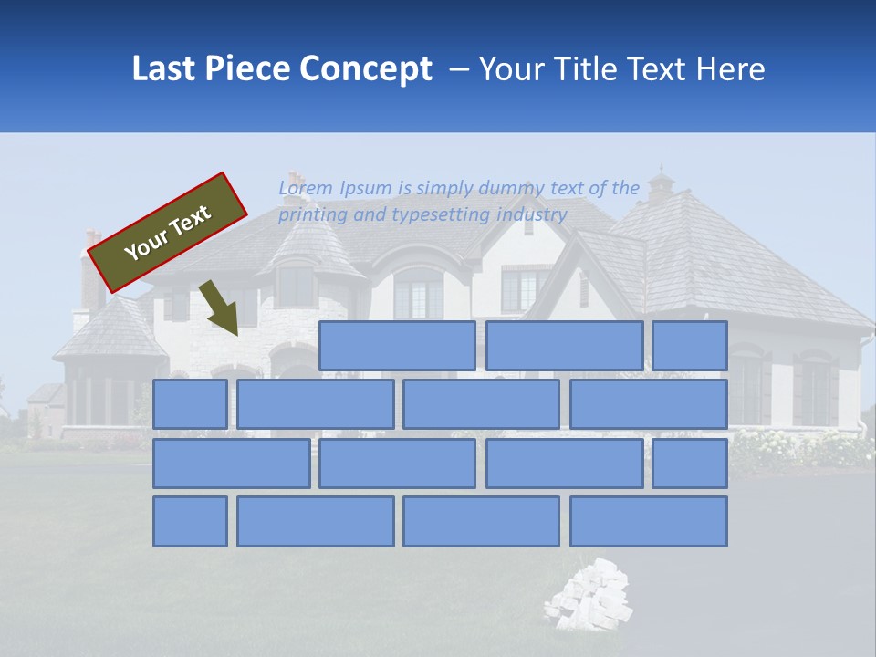 Country Two-Storey House PowerPoint Template