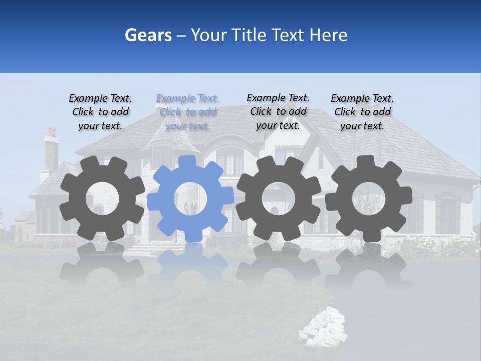 Country Two-Storey House PowerPoint Template