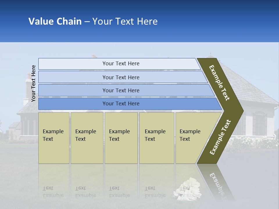 Country Two-Storey House PowerPoint Template