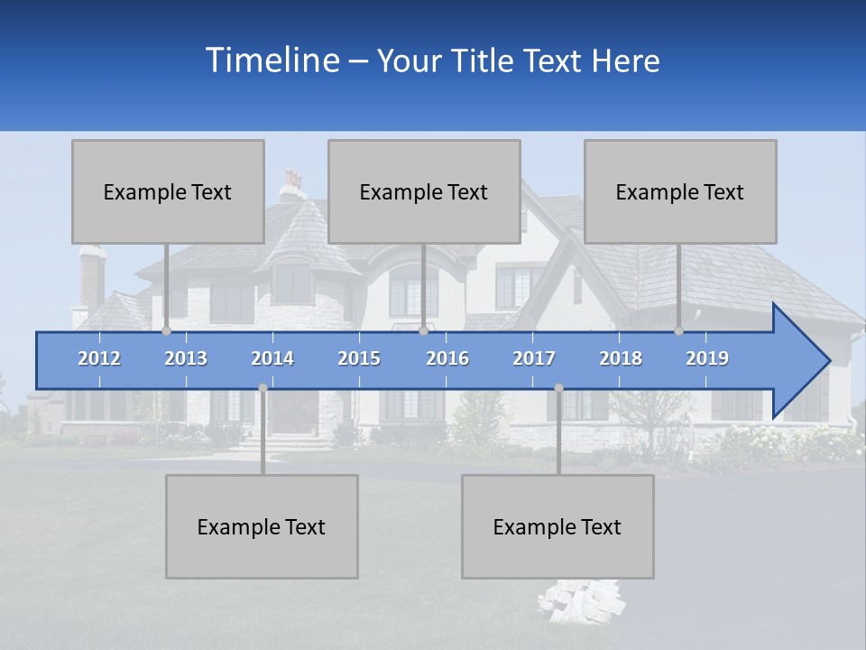 Country Two-Storey House PowerPoint Template