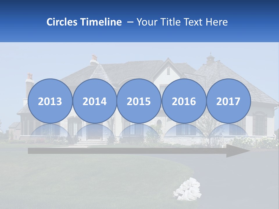 Country Two-Storey House PowerPoint Template