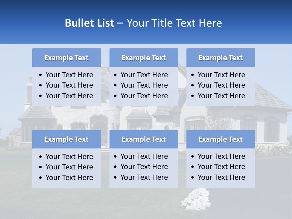 Country Two-Storey House PowerPoint Template