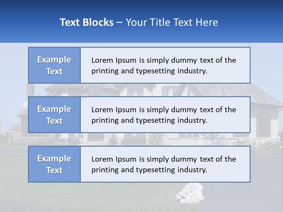 Country Two-Storey House PowerPoint Template