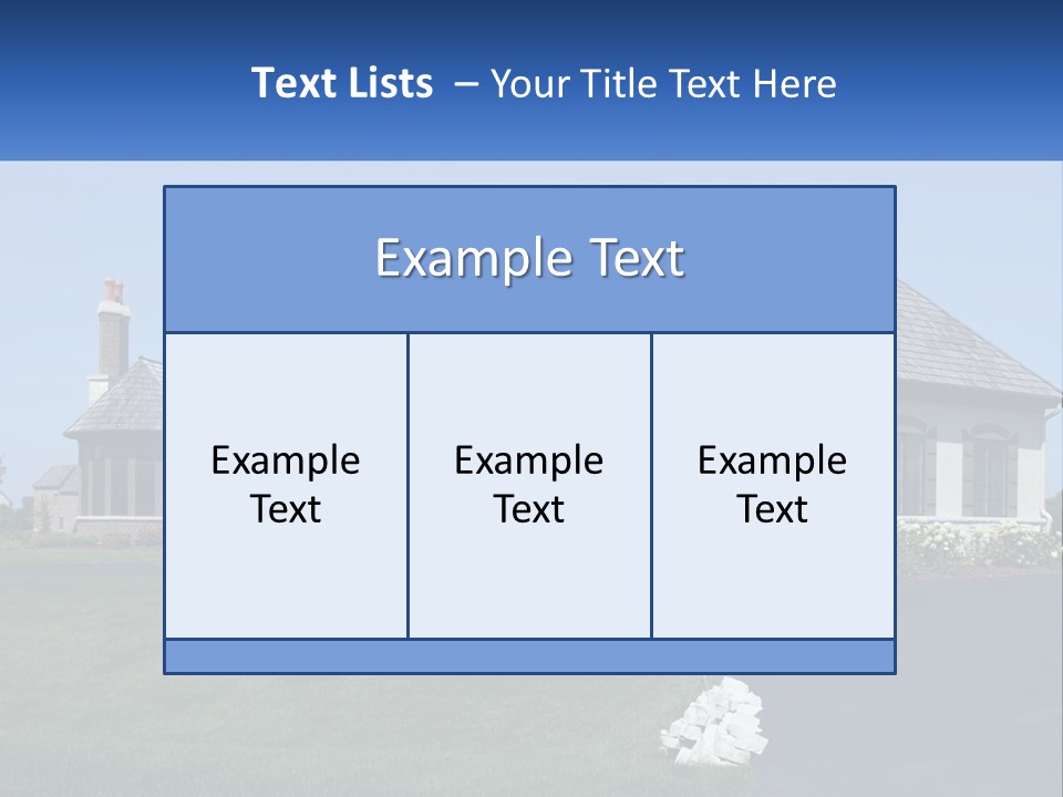 Country Two-Storey House PowerPoint Template