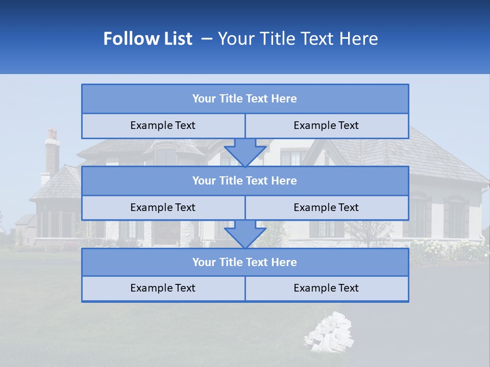 Country Two-Storey House PowerPoint Template