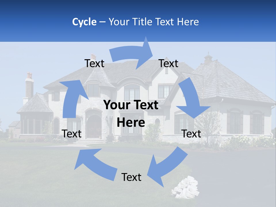 Country Two-Storey House PowerPoint Template
