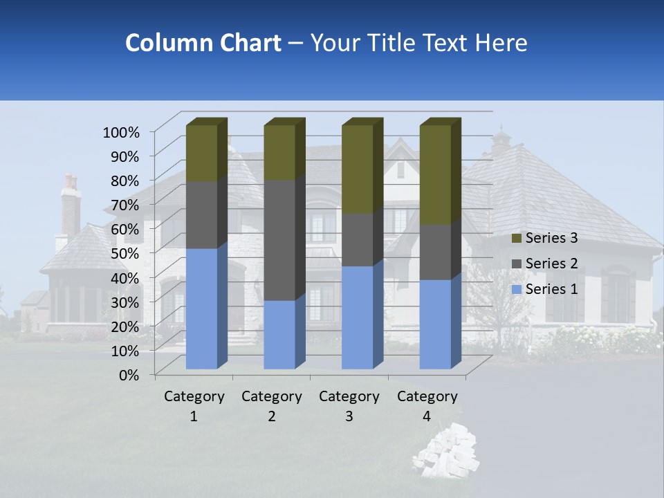 Country Two-Storey House PowerPoint Template