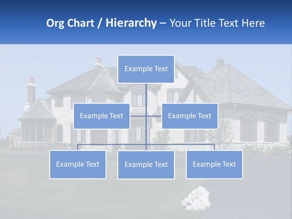 Country Two-Storey House PowerPoint Template