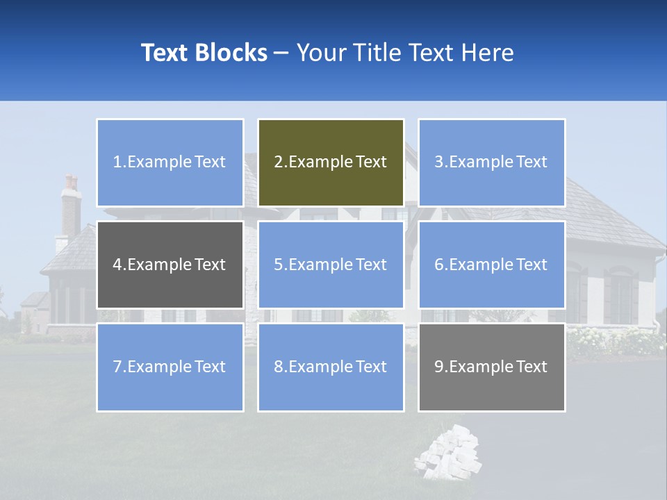 Country Two-Storey House PowerPoint Template