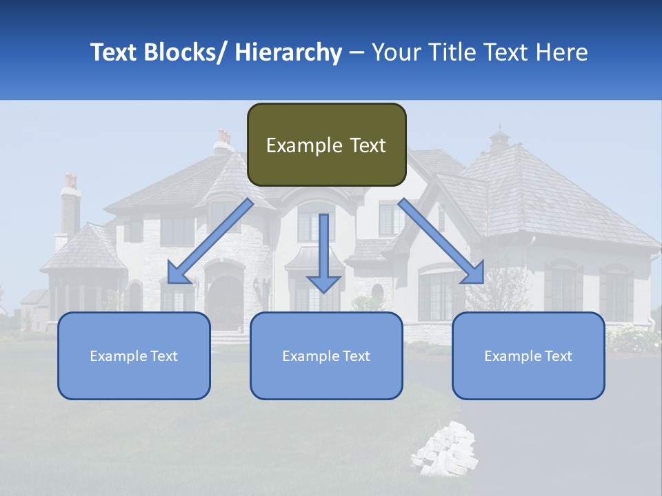 Country Two-Storey House PowerPoint Template