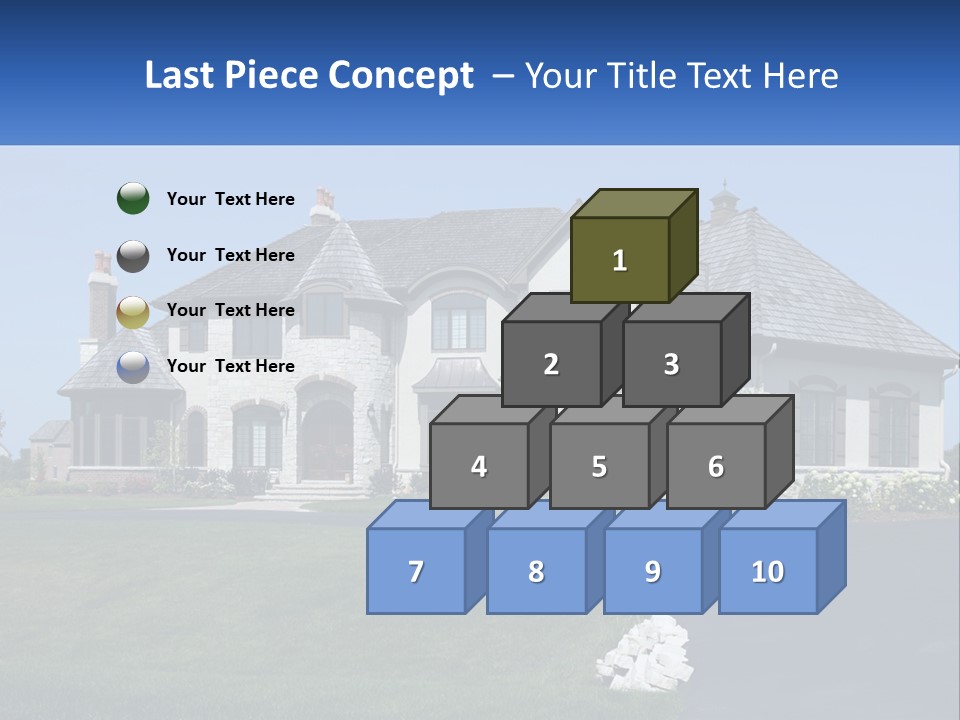 Country Two-Storey House PowerPoint Template