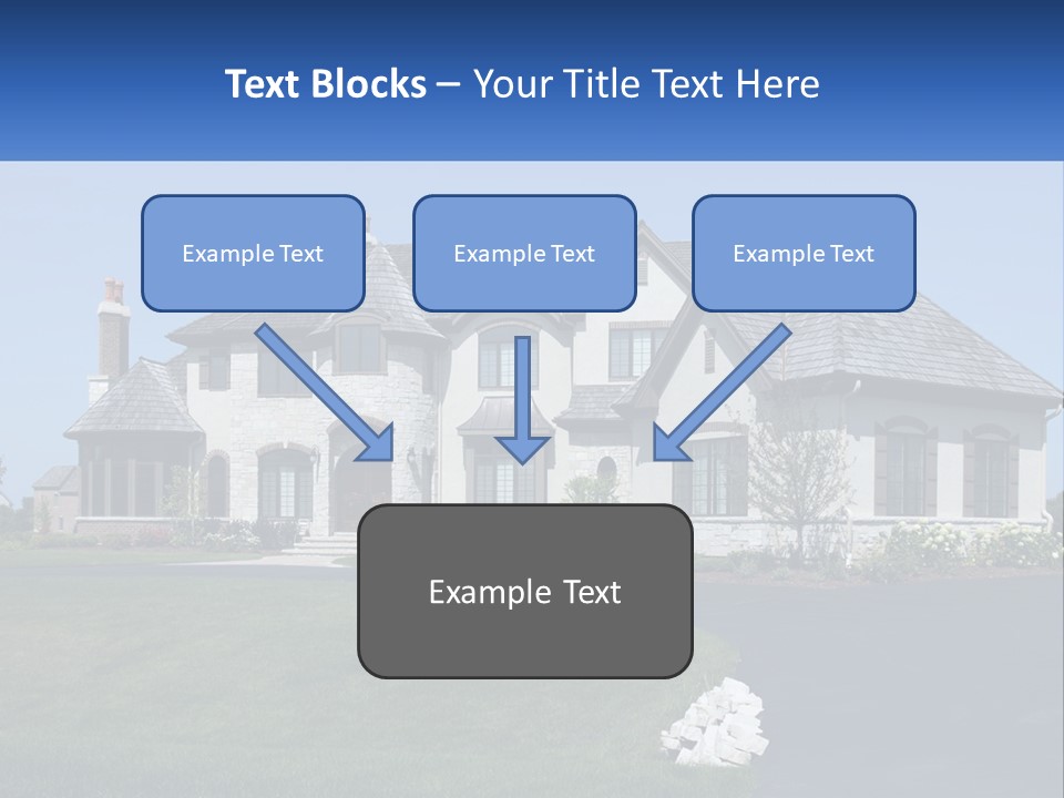 Country Two-Storey House PowerPoint Template