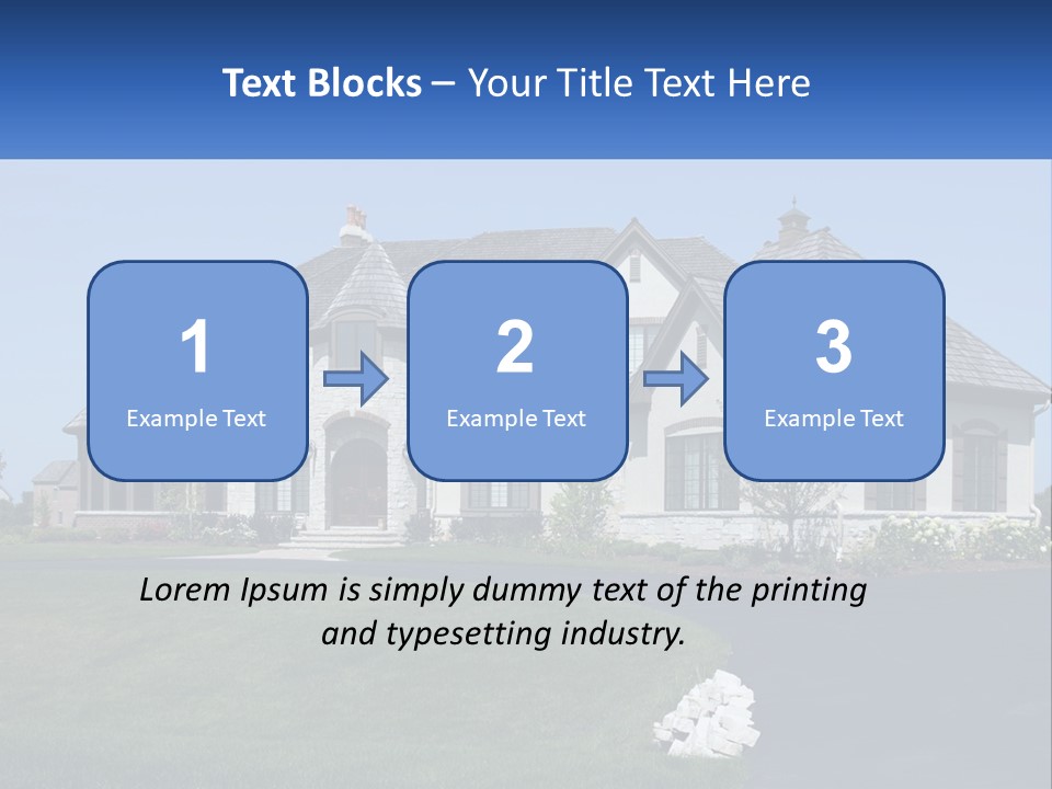 Country Two-Storey House PowerPoint Template
