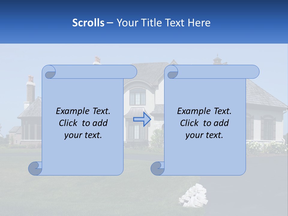 Country Two-Storey House PowerPoint Template