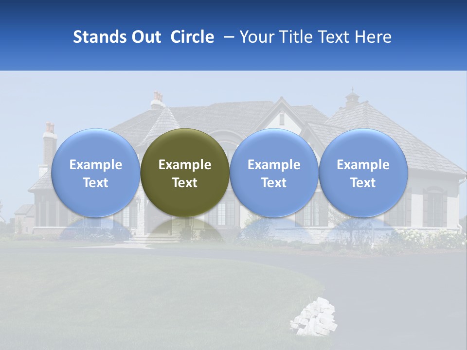 Country Two-Storey House PowerPoint Template