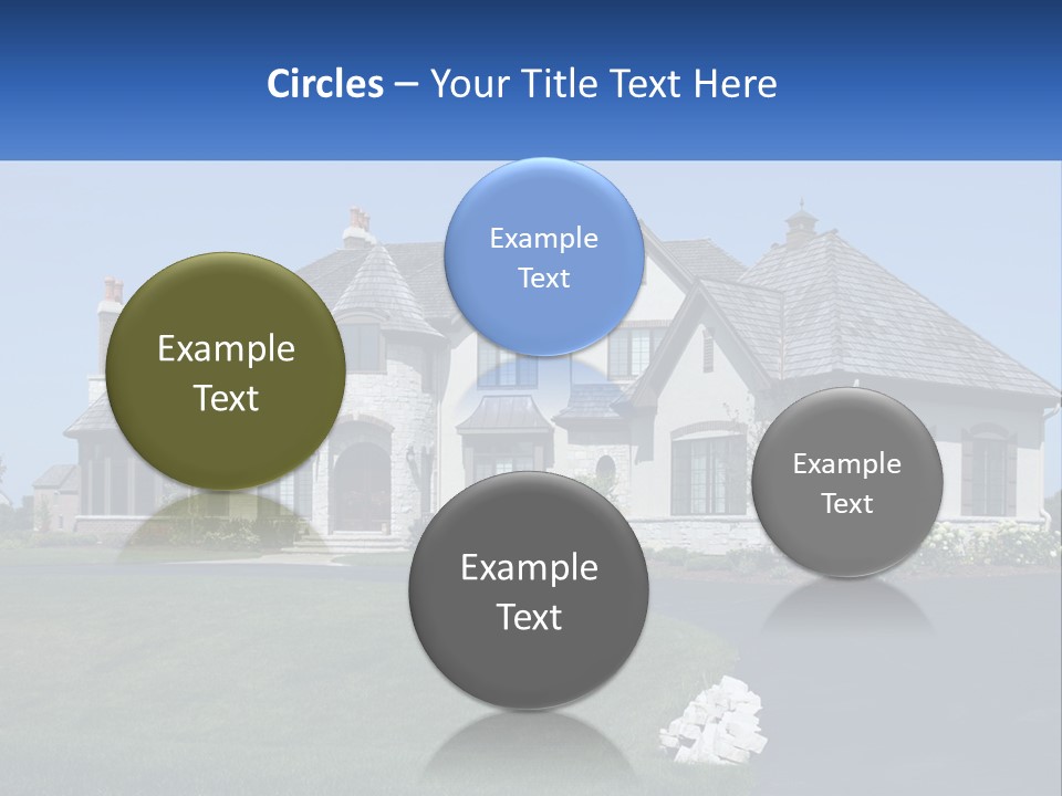 Country Two-Storey House PowerPoint Template