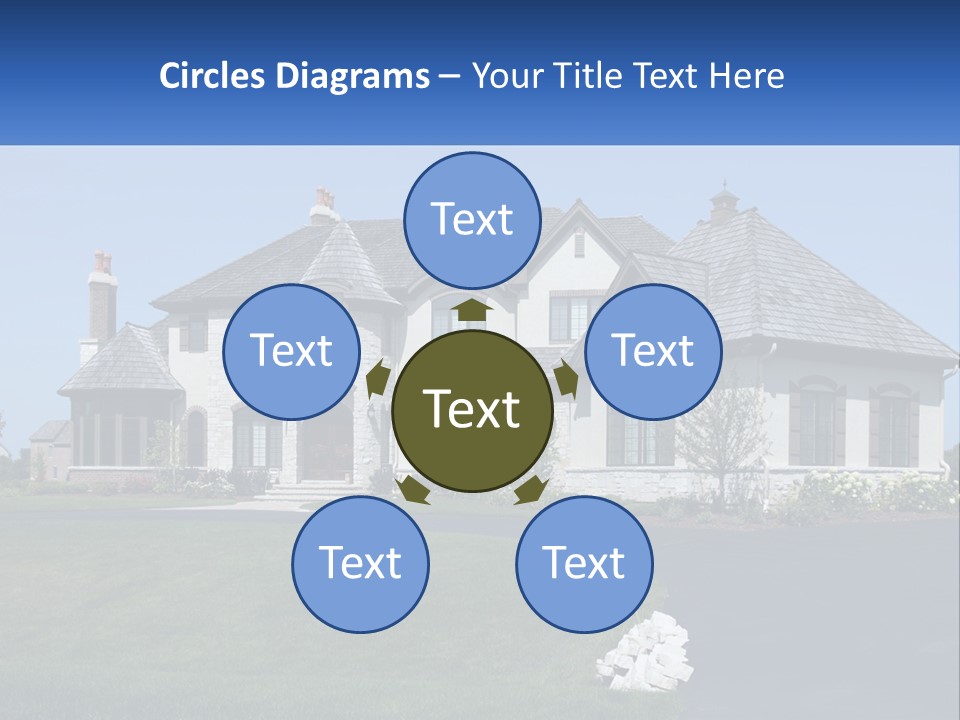 Country Two-Storey House PowerPoint Template