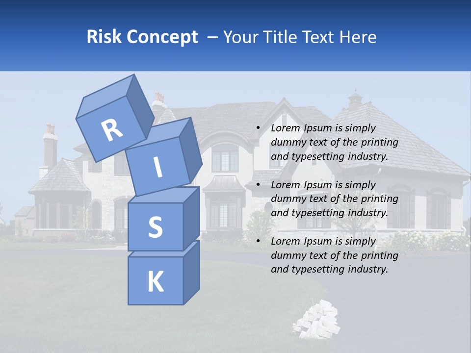 Country Two-Storey House PowerPoint Template